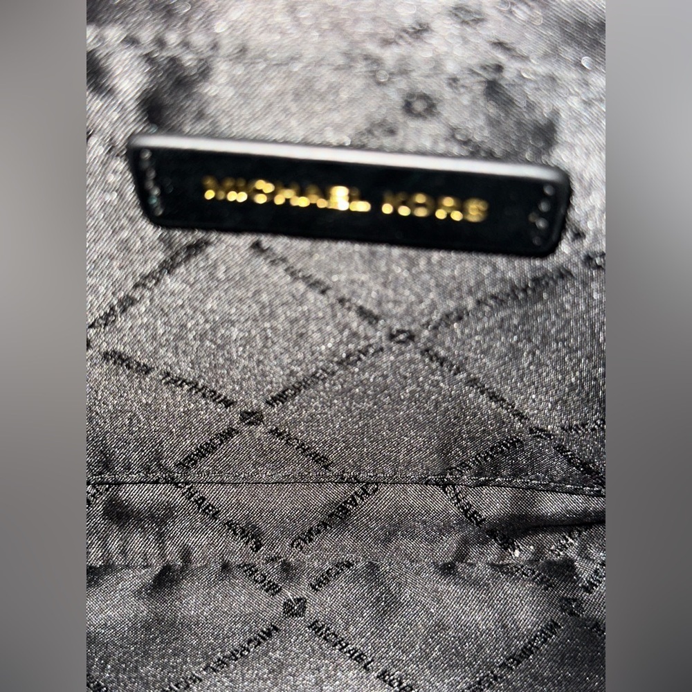 Michael Kors Small Black Monogram Clutch - Picture 4 of 4